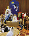 Nativity Dogs Christmas Note Card Set
