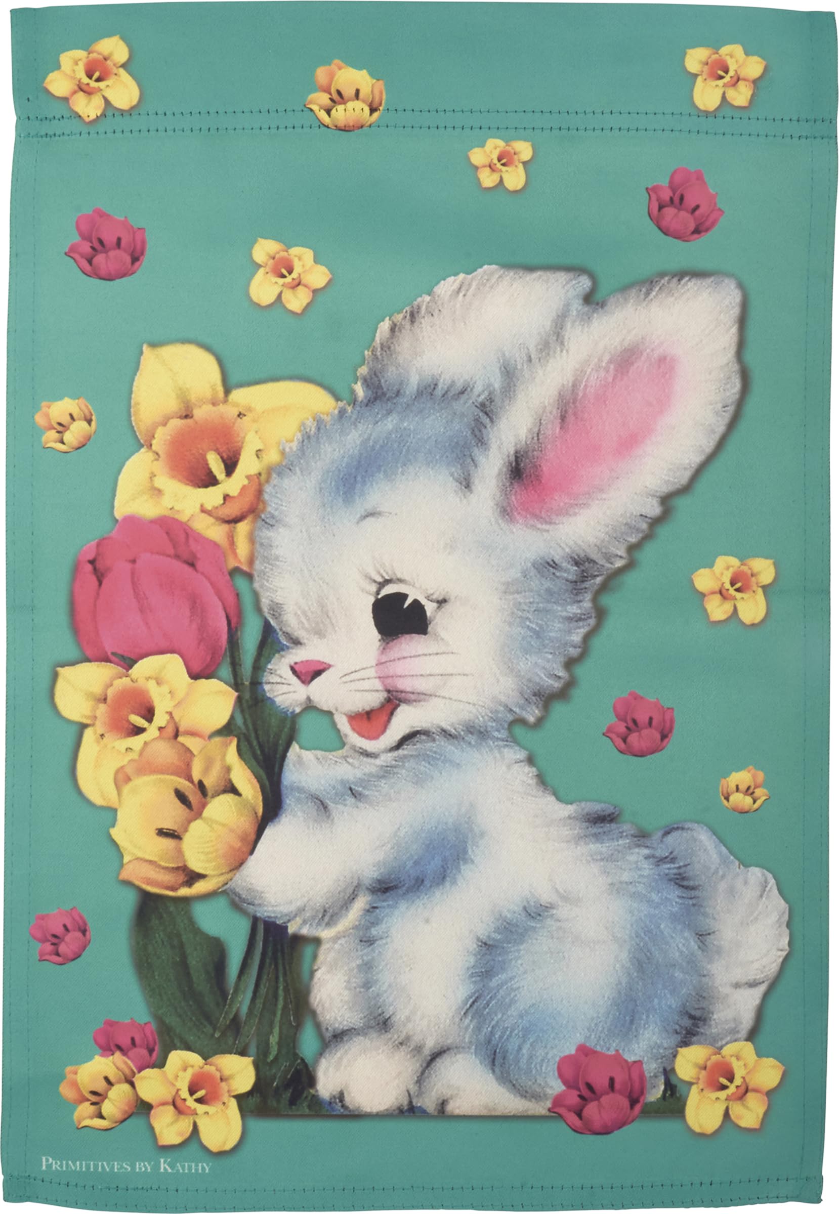 Vintage Easter Garden Flag