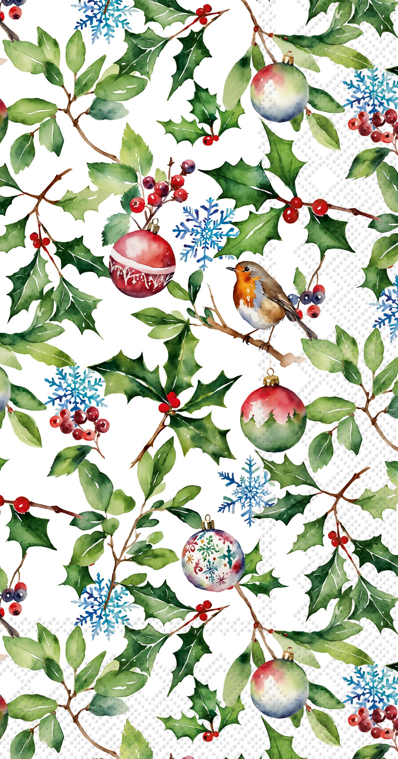 Christmas Holly Dinner/Guest Napkins