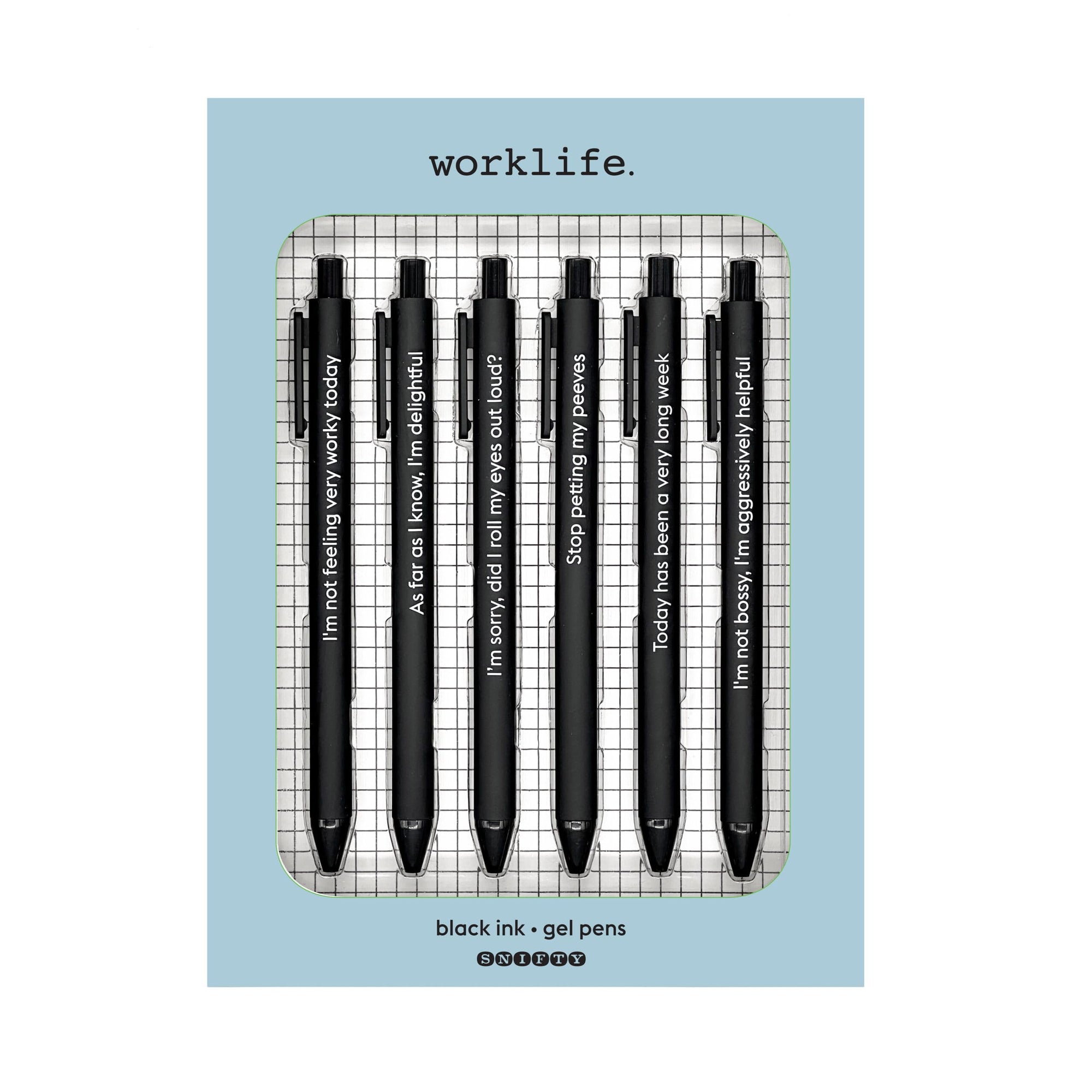 Worklife Quotable Gel Pen Set