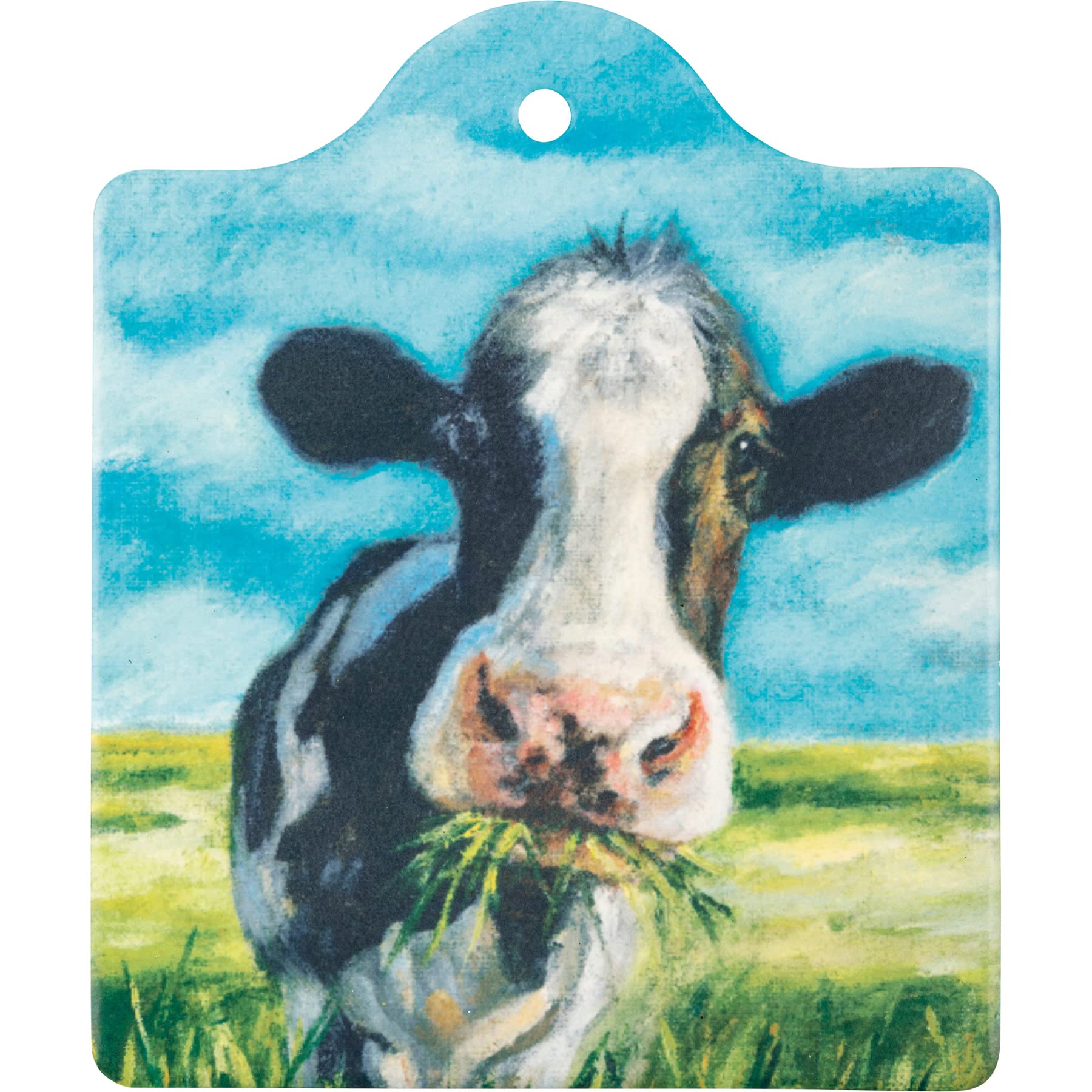 Stoneware Farmhouse Cow Charcuterie Board