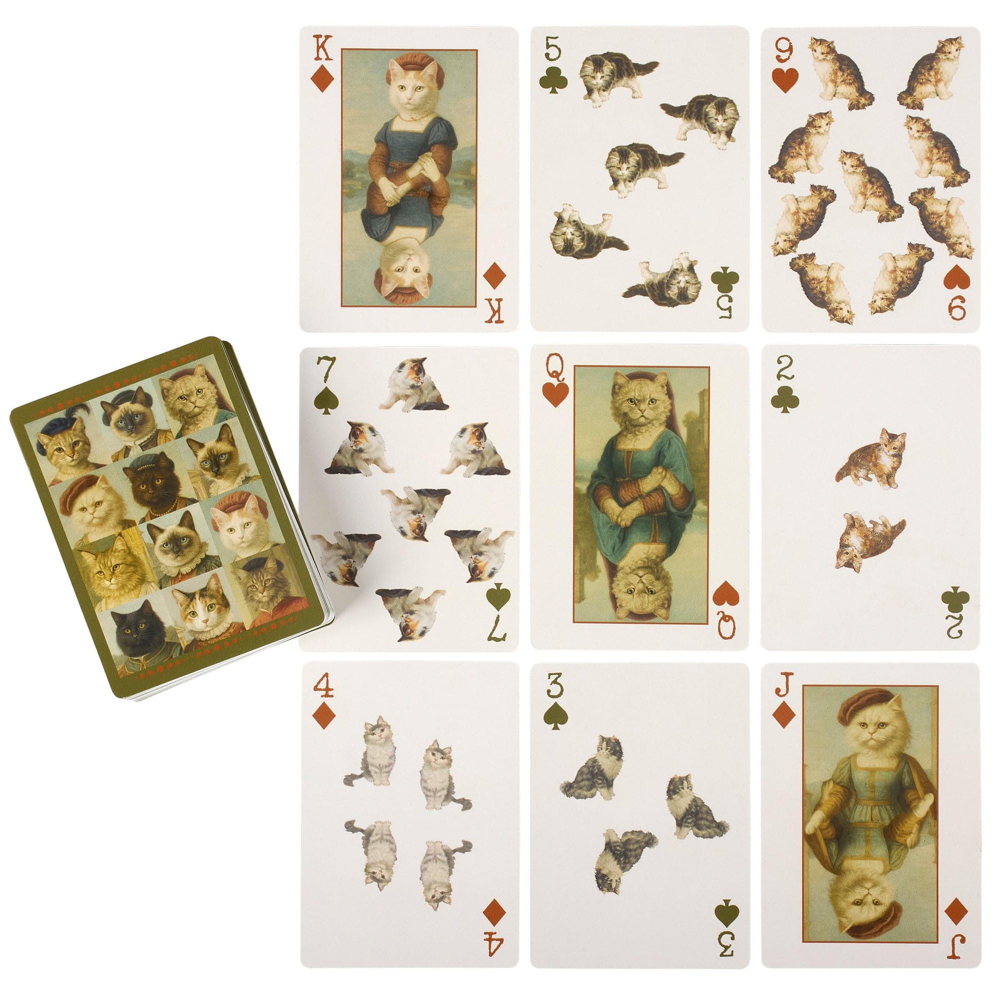 Vintage Cat Playing Cards