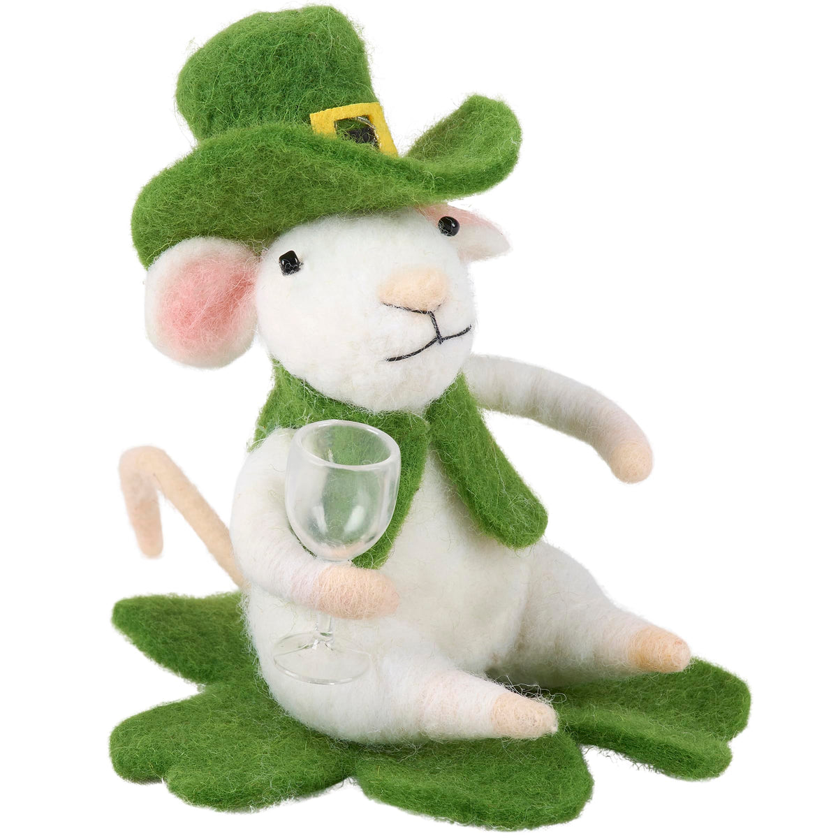 St. Paddy &amp; Shamrock Mouse Critter Ornament