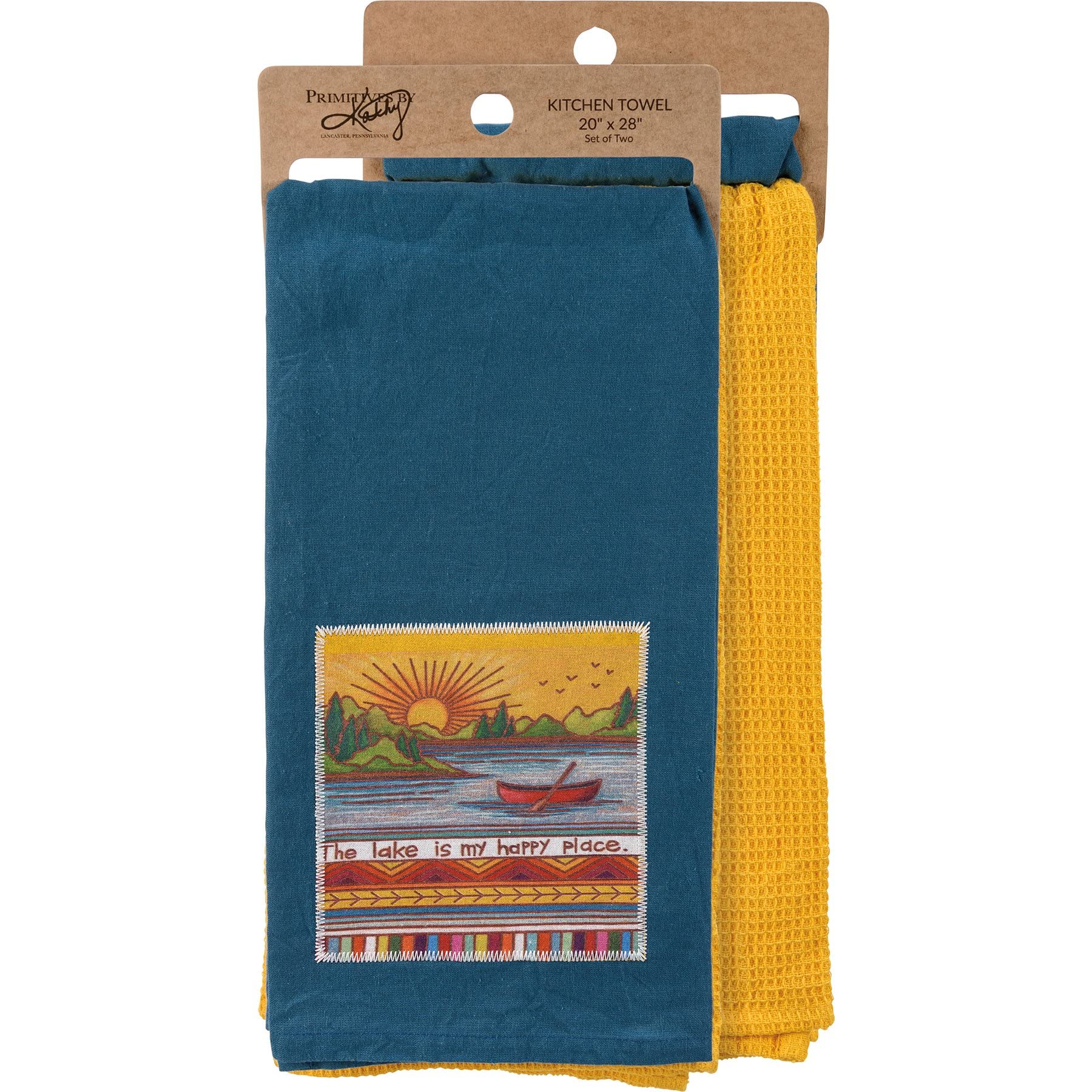 The Lake Is My Happy Place Tea Towel Set