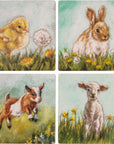 Farm Animals Coaster Set