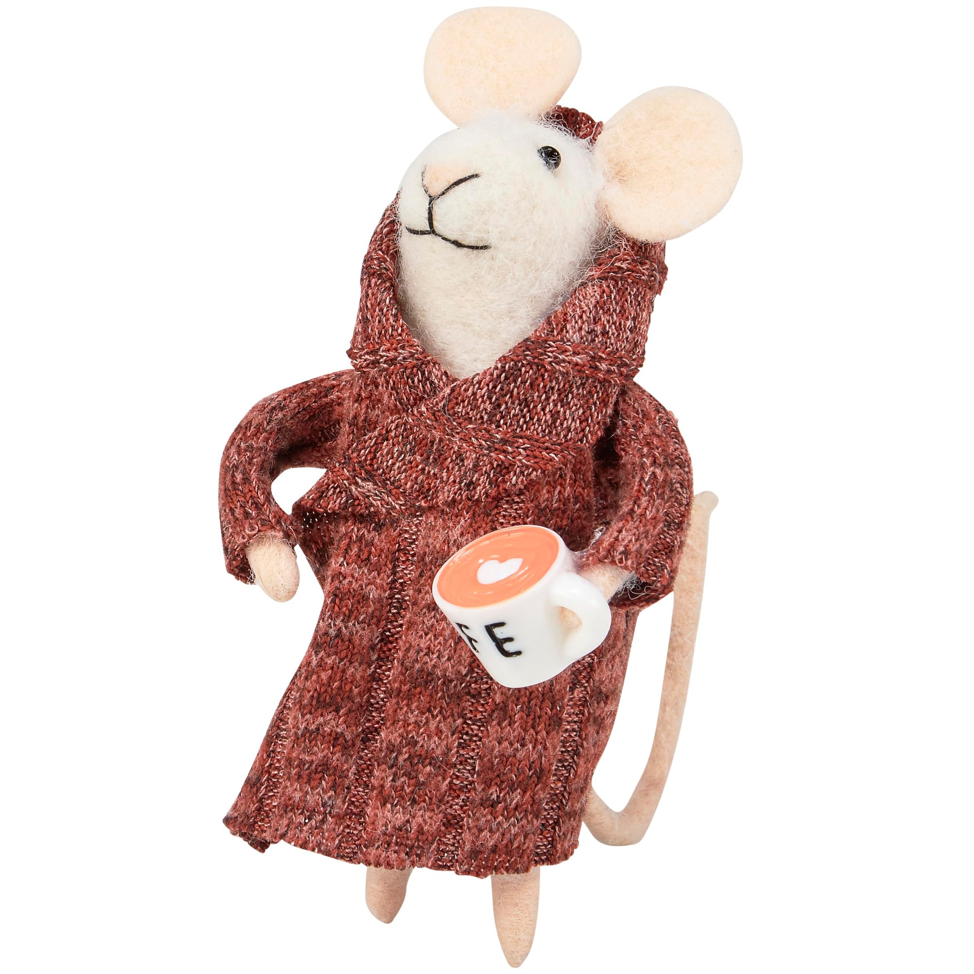 Cafe Houserobe Mouse Critter Ornament