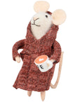 Cafe Houserobe Mouse Critter Ornament