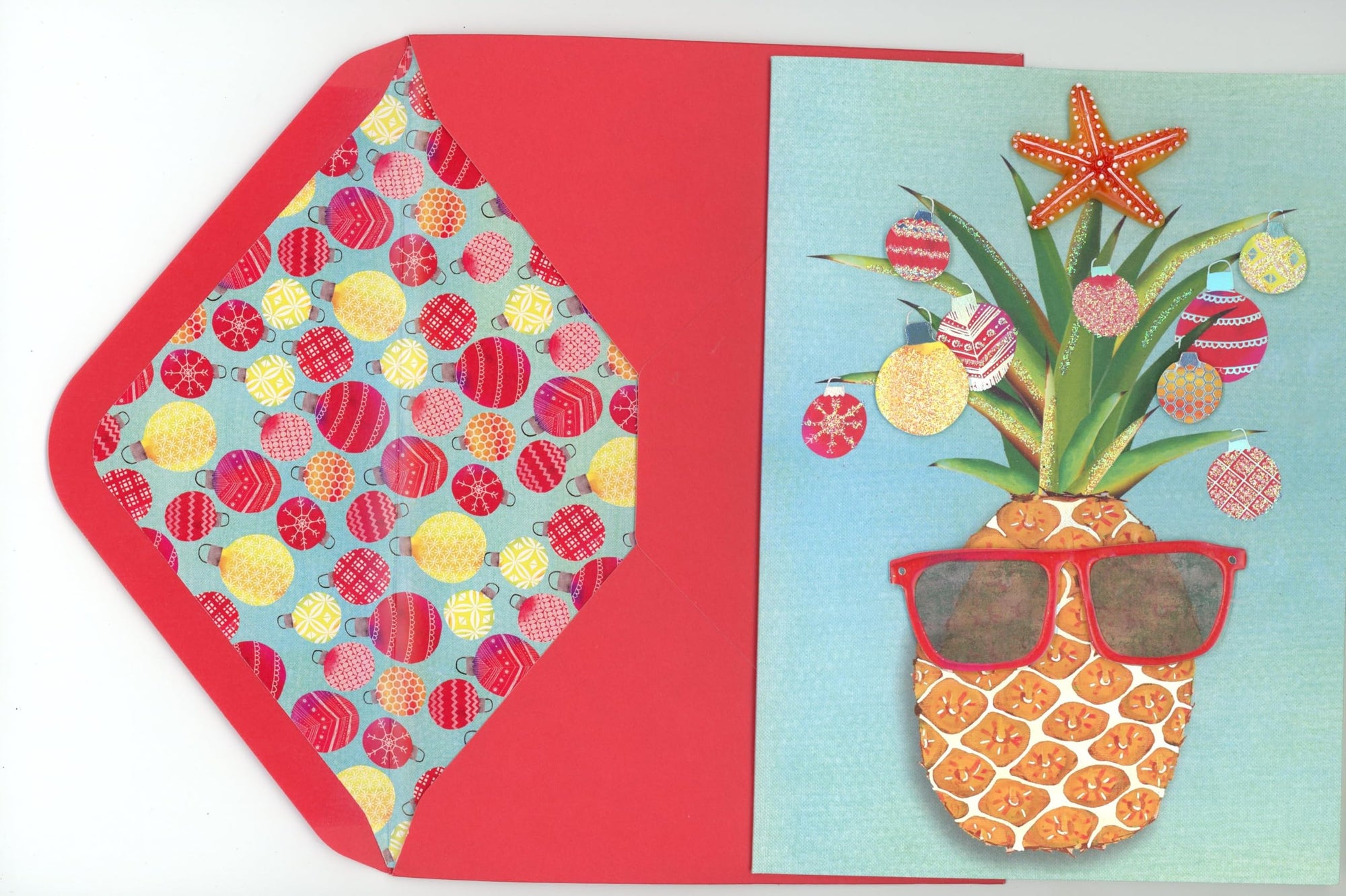 Papyrus Pineapple Christmas Card