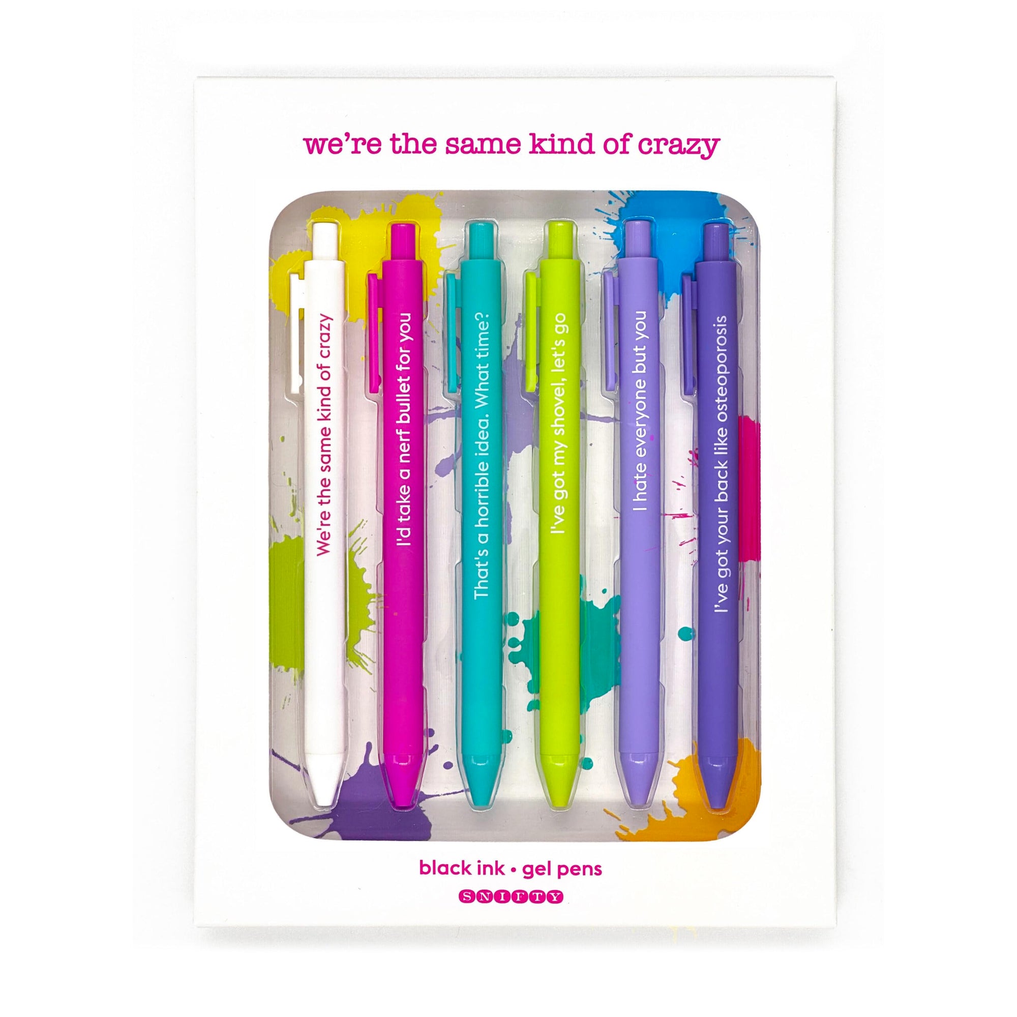 We're The Same Kind Of Crazy Quotable Gel Pen Set (Besties)