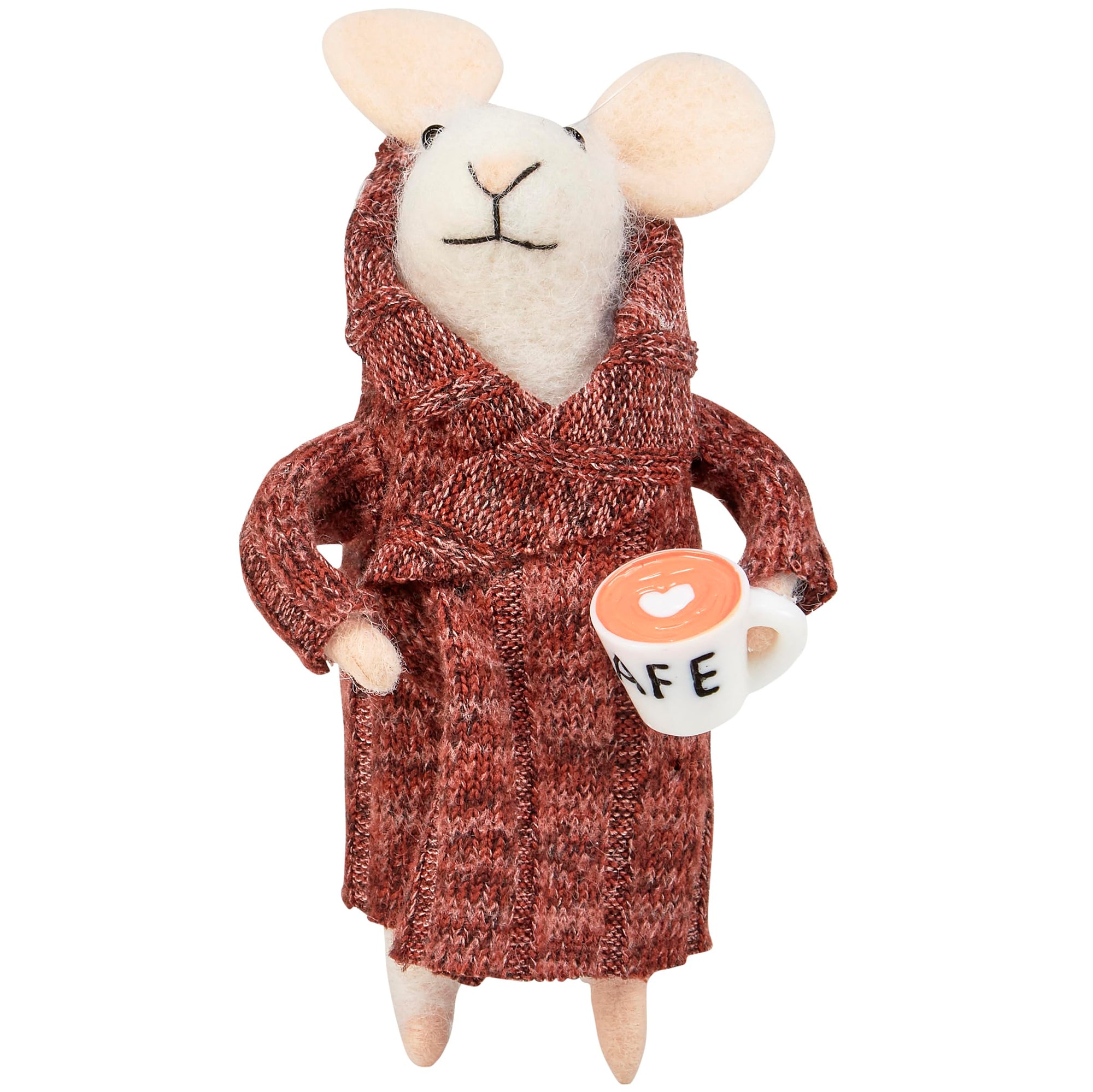 Cafe Houserobe Mouse Critter Ornament