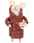 Cafe Houserobe Mouse Critter Ornament