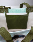 Rooster And Cow Market Tote Shopping Bag