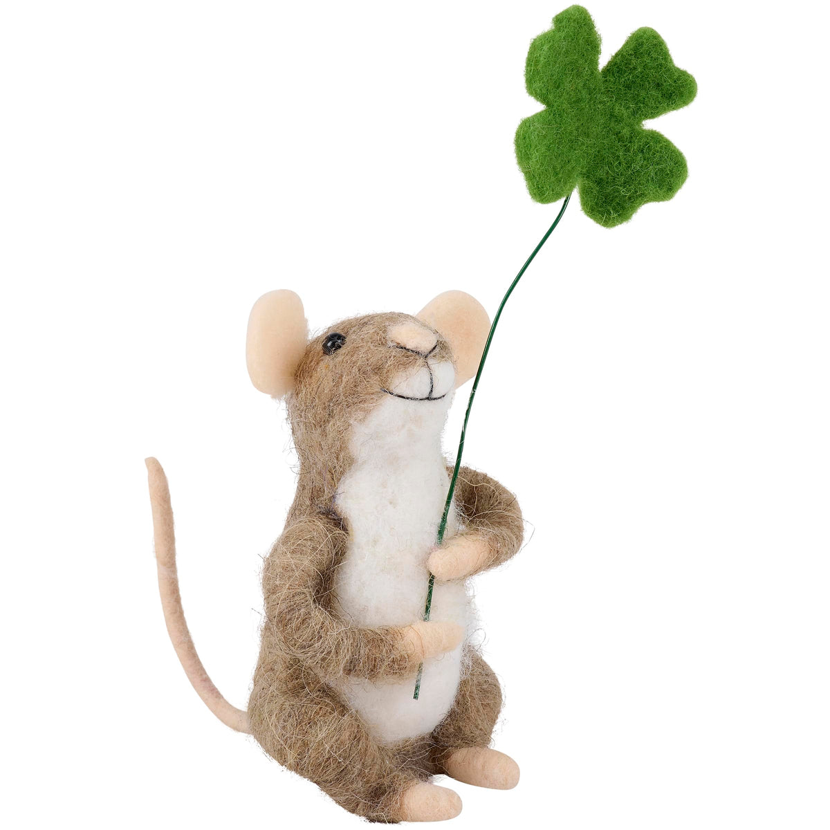 Shamrock Mouse Critter Ornament