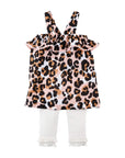 Mud Pie Leopard Tunic Capri Set
