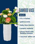 Lilly Pulitzer Bamboo Coconut Vase