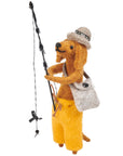 Fishing Dog Critter Ornament