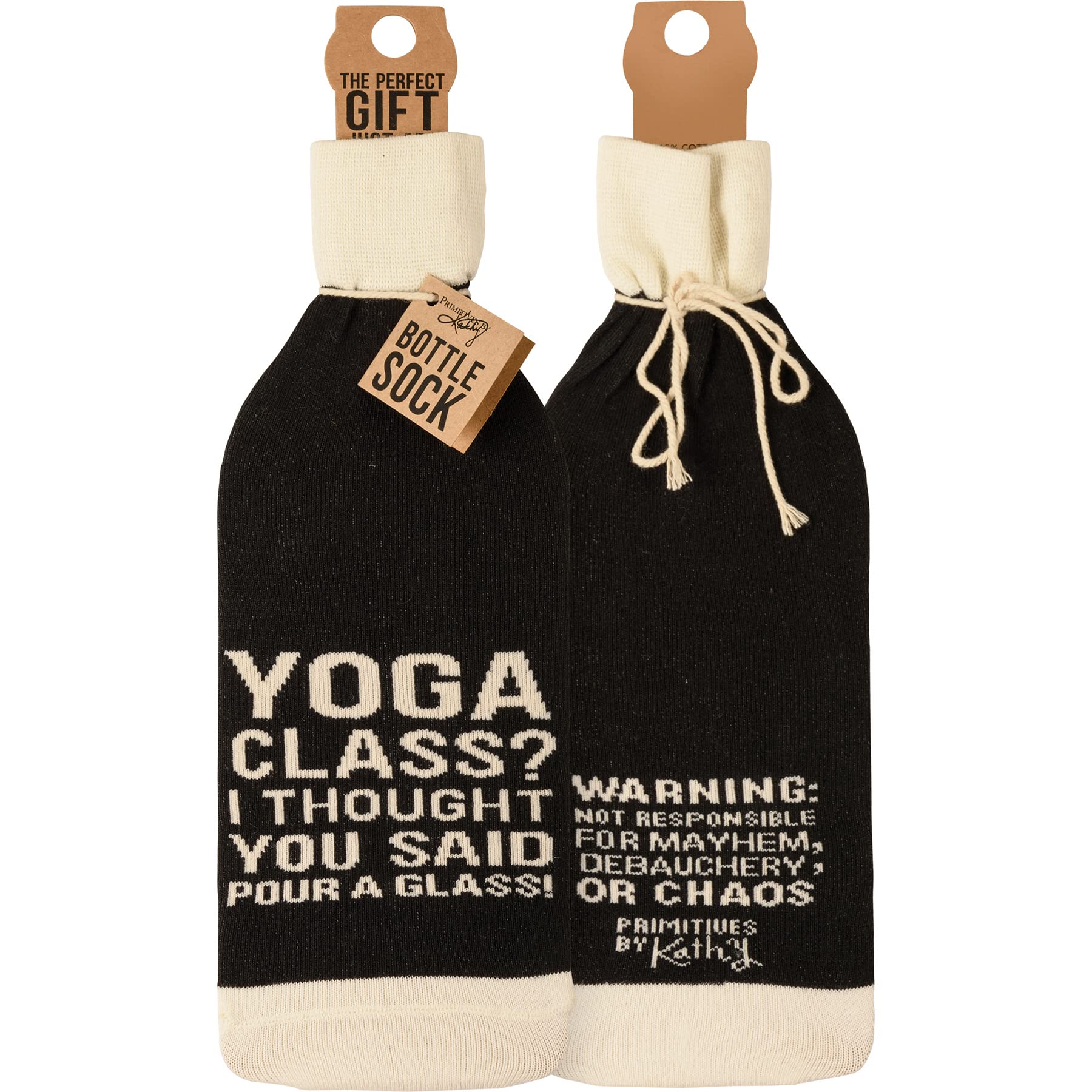 Yoga Class? I Thought You Said Pour A Glass Wine Bottle Sock