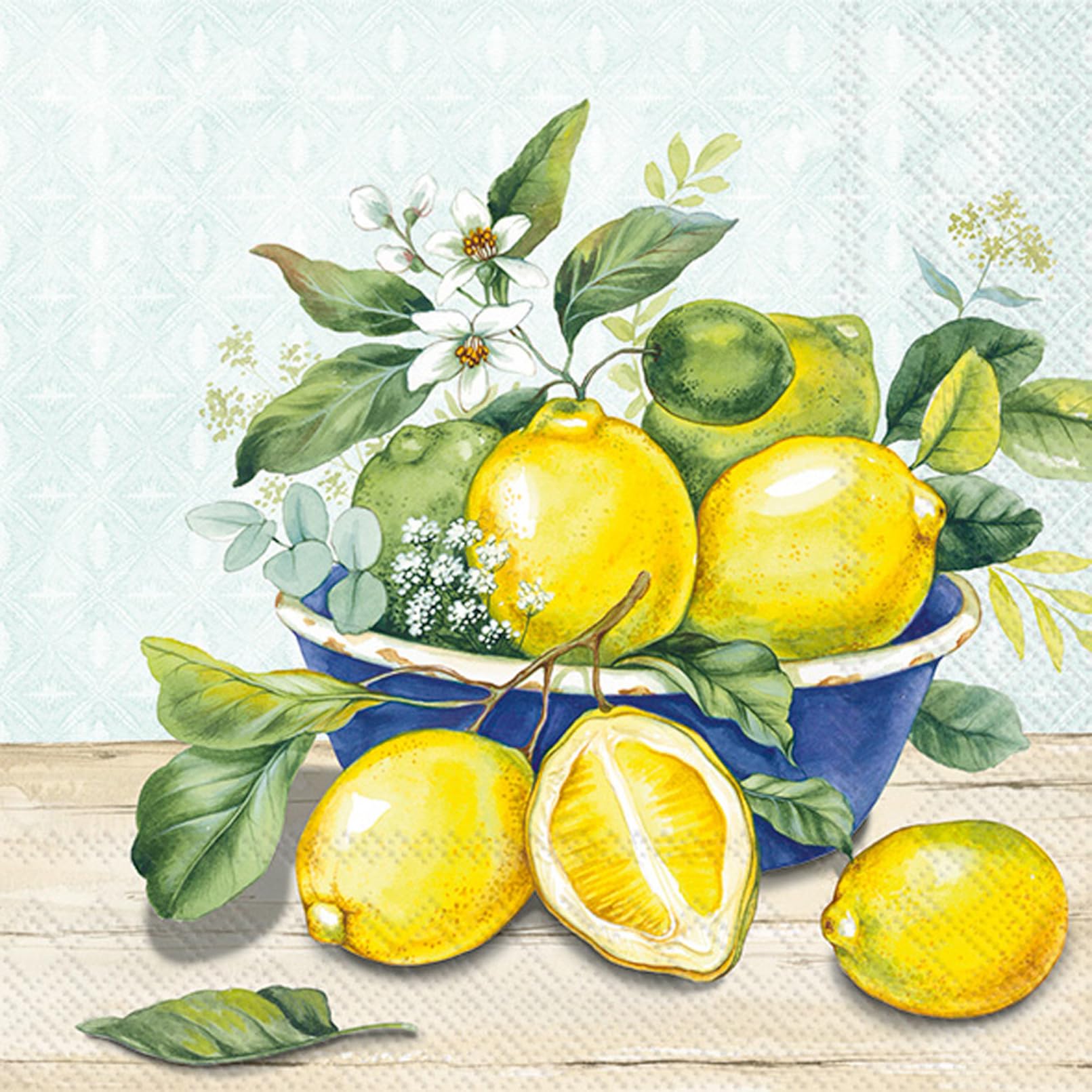 Lemon Bowl Luncheon Napkins