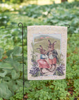Dancing Bunny Couple Garden Flag