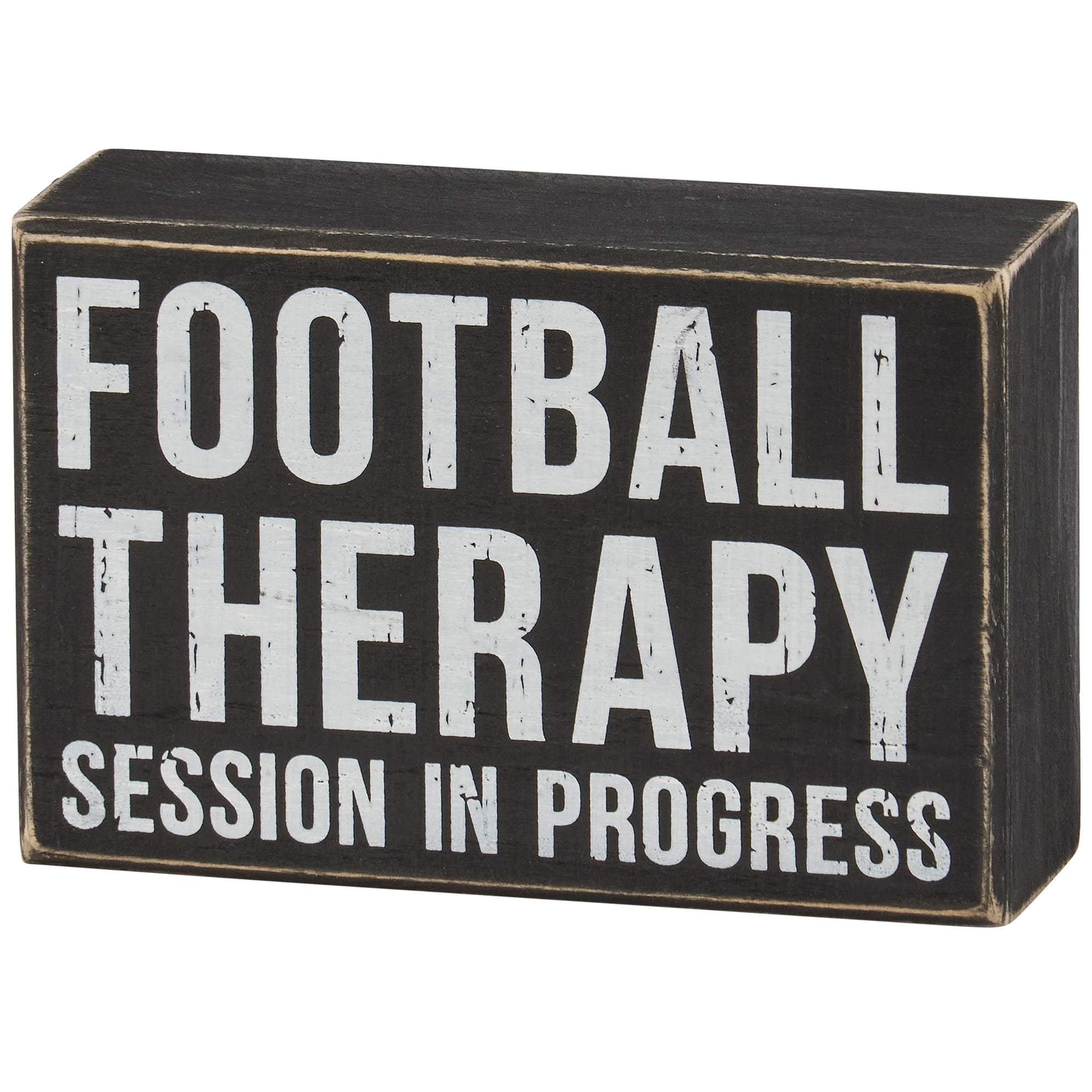 Football Therapy Session In Progress Box Sign Decor