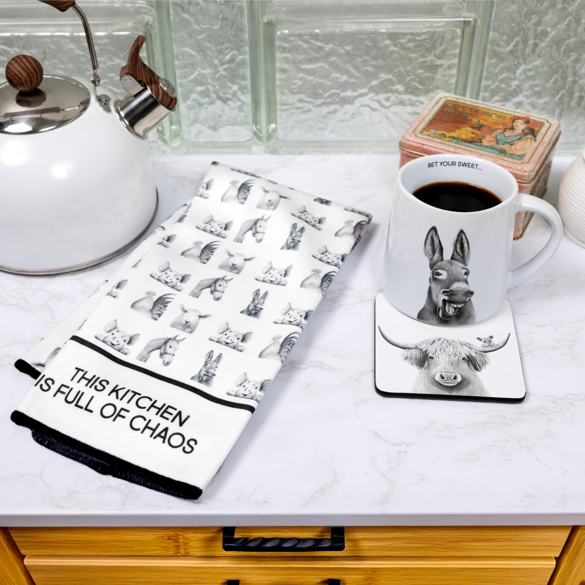This Kitchen is Full Of Chaos Kitchen Towel