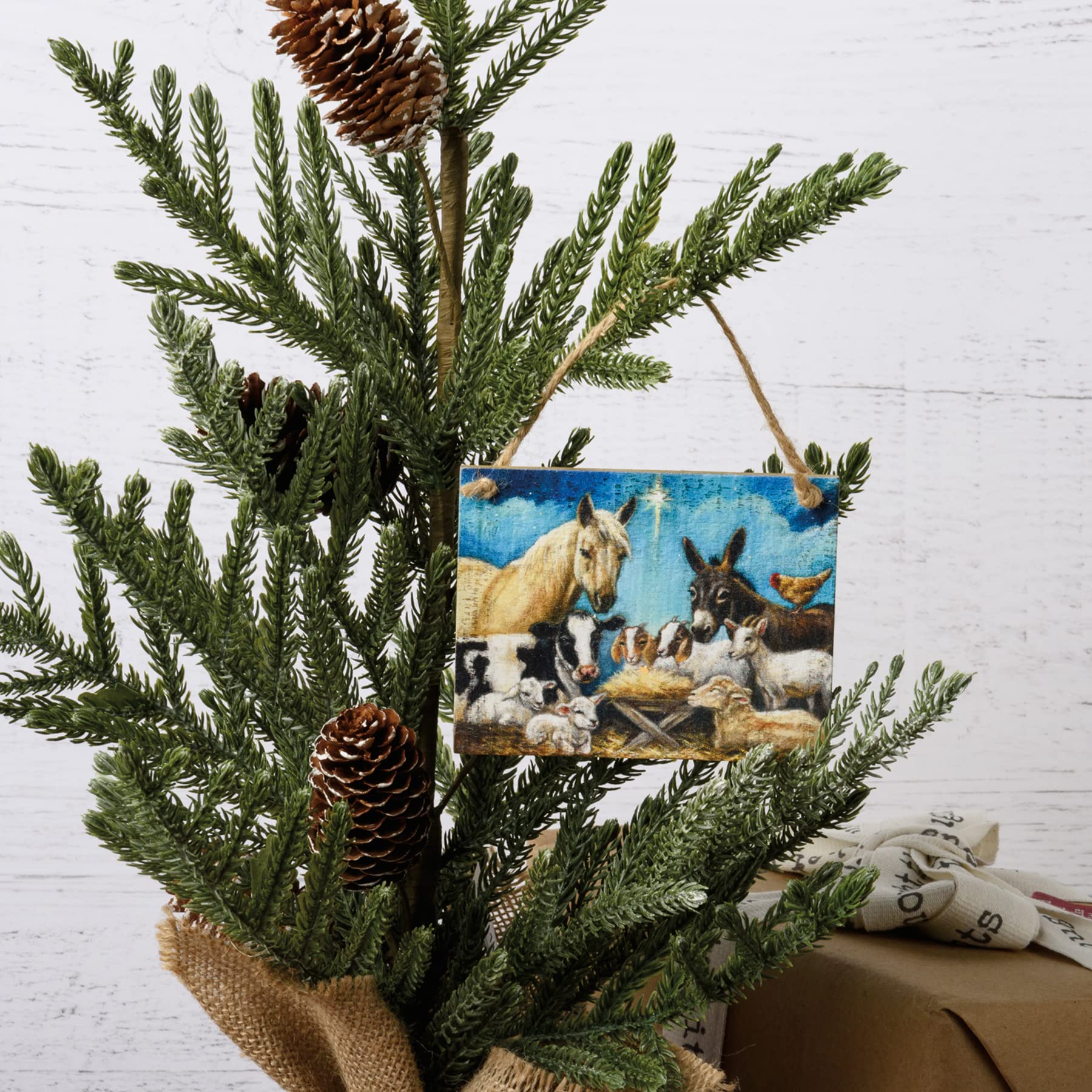 Farm Animal Nativity Ornament