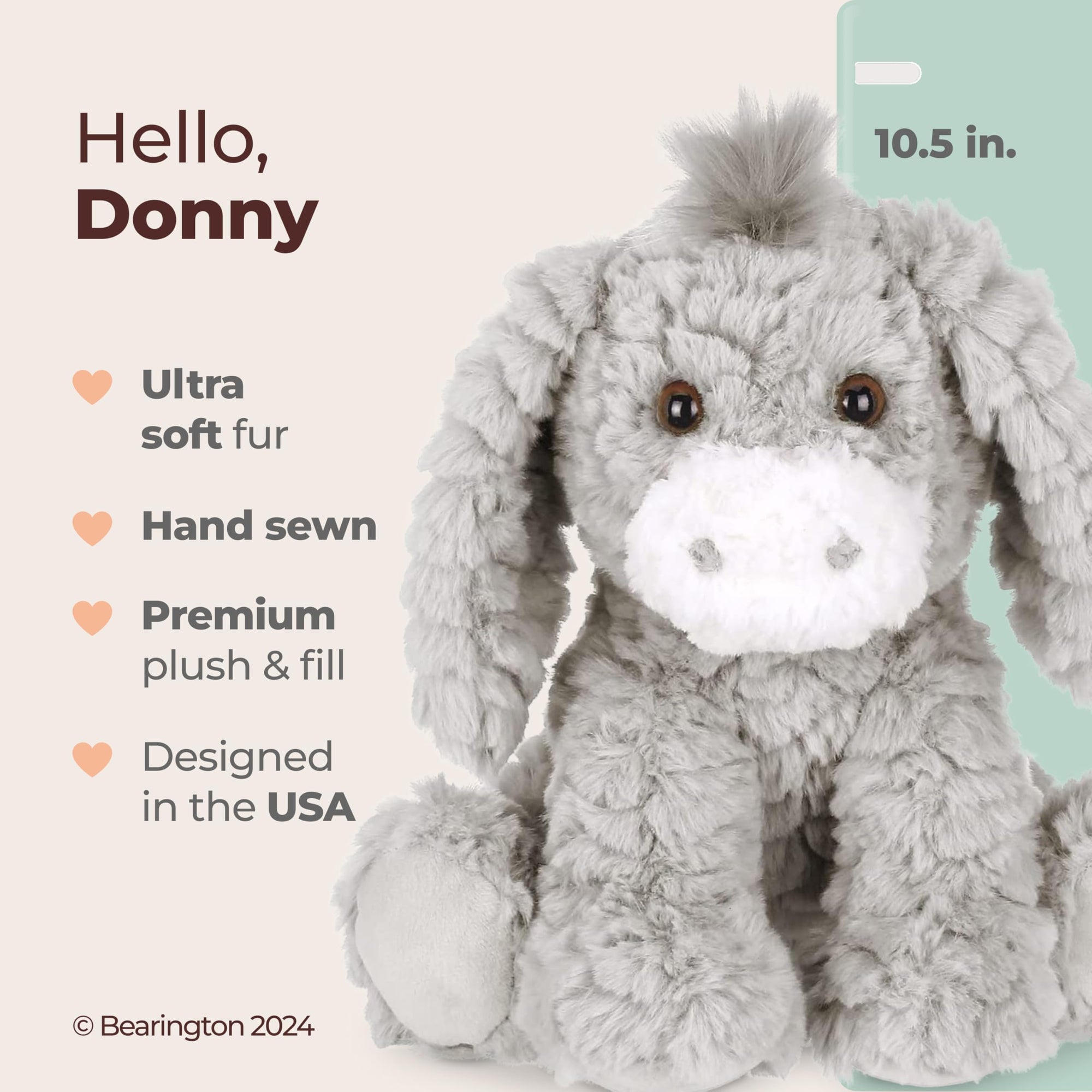 Bearington Donny The Plush Donkey