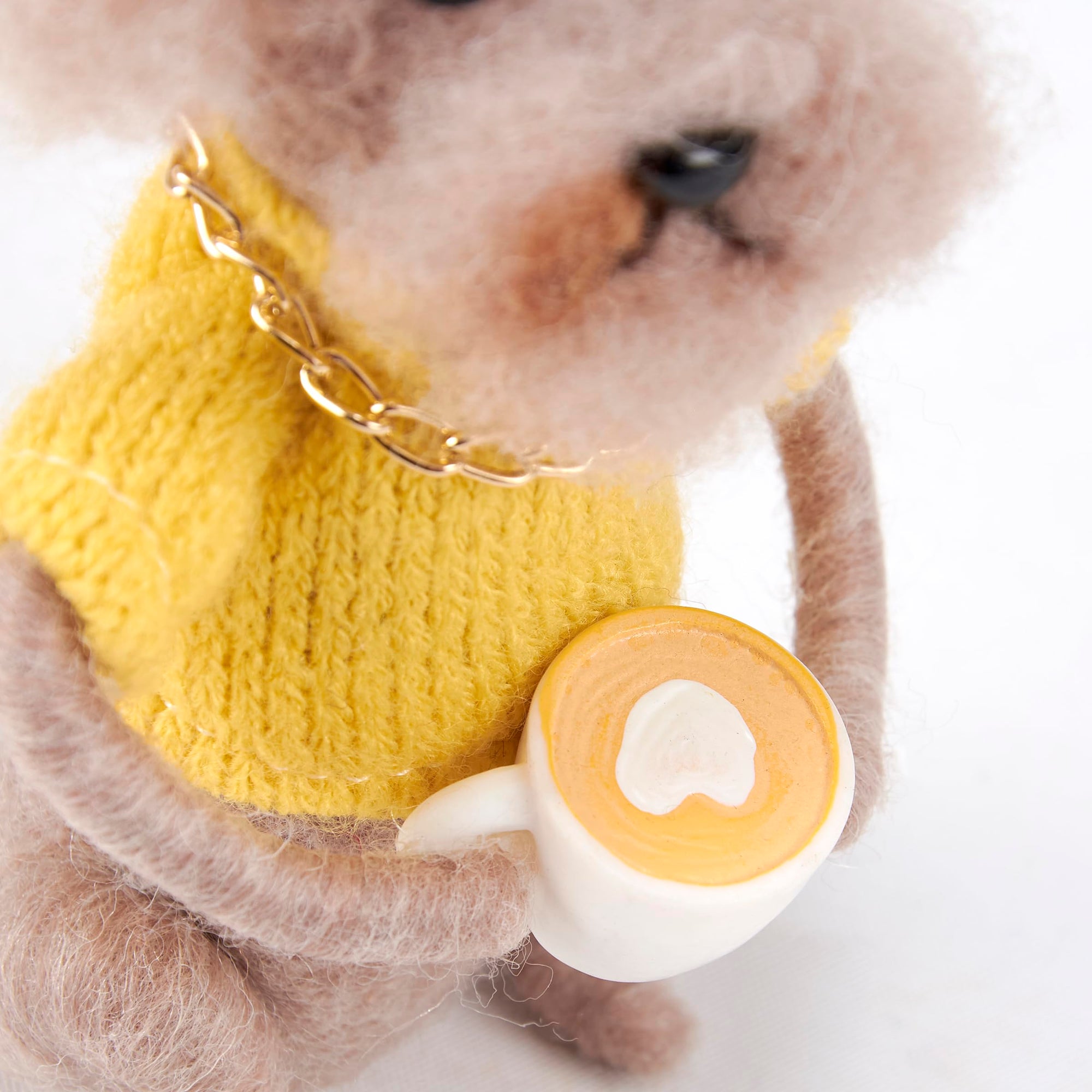 Bichon Cool Coffee Dog Ornament