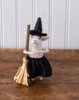 Witch Mouse With Broomstick Critter