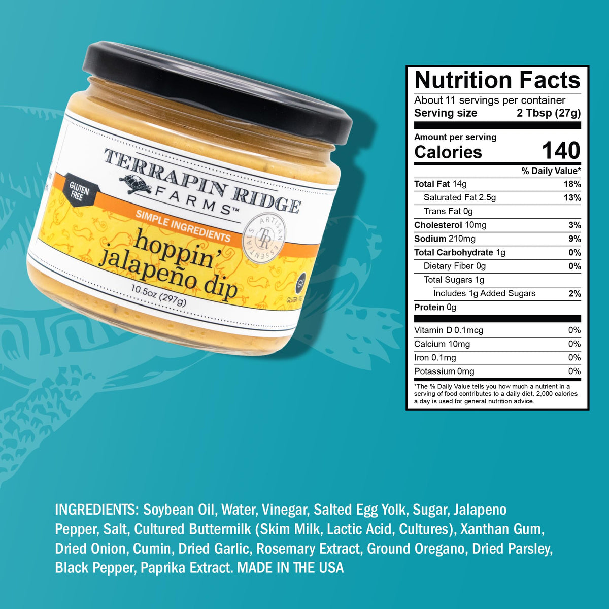 Terrapin Ridge Farms Hoppin' Jalapeno Dip