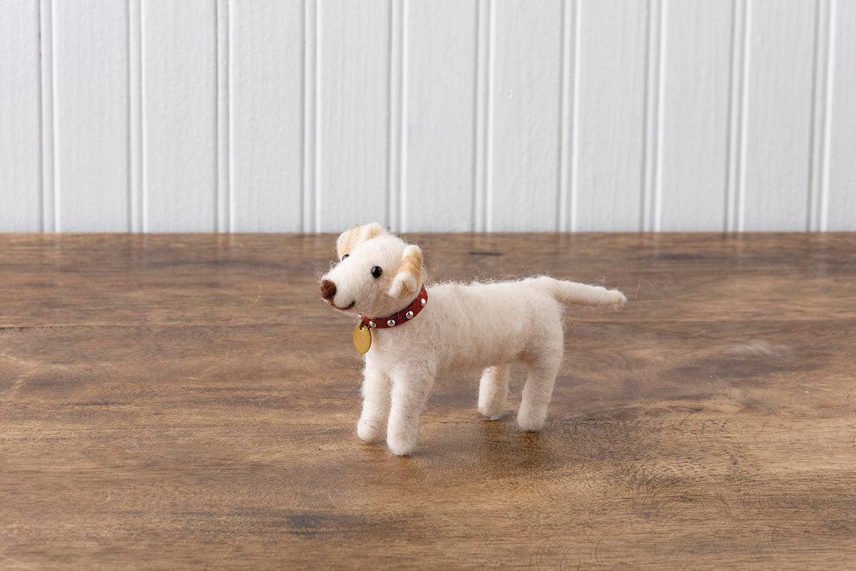 Yellow Lab Felt Critter Ornament