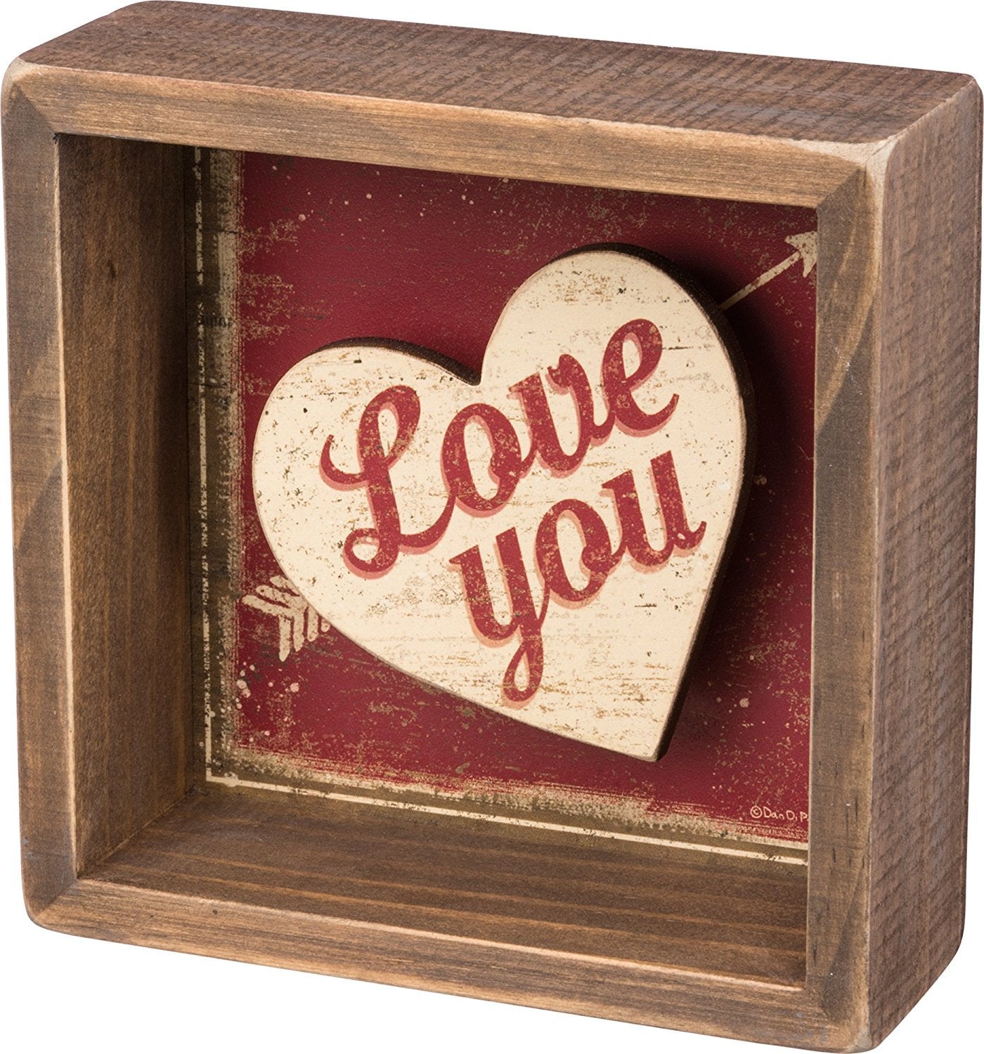 Love You Box Sign Decor