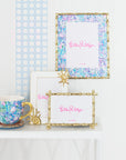 Lilly Pulitzer Gold Bamboo 4x6 Picture Frame