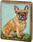 French Bulldog Block Sign
