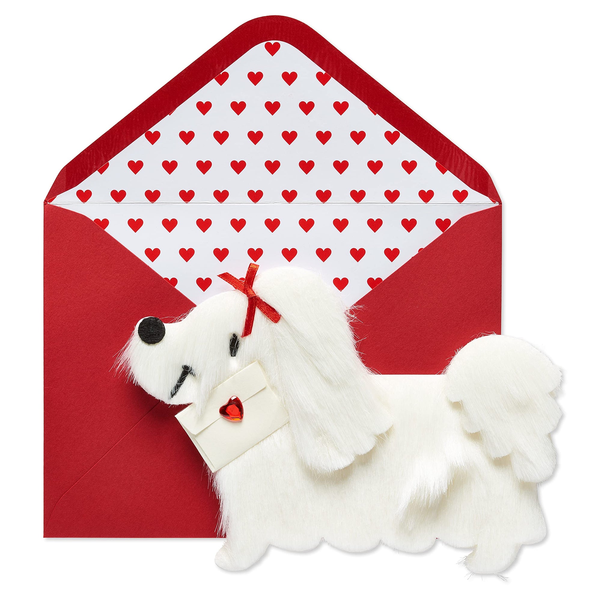 Papyrus Valentine's Day Card (Maltese Dog)