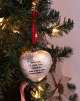 Dear Darling Blown Glass Art Heart Ornament