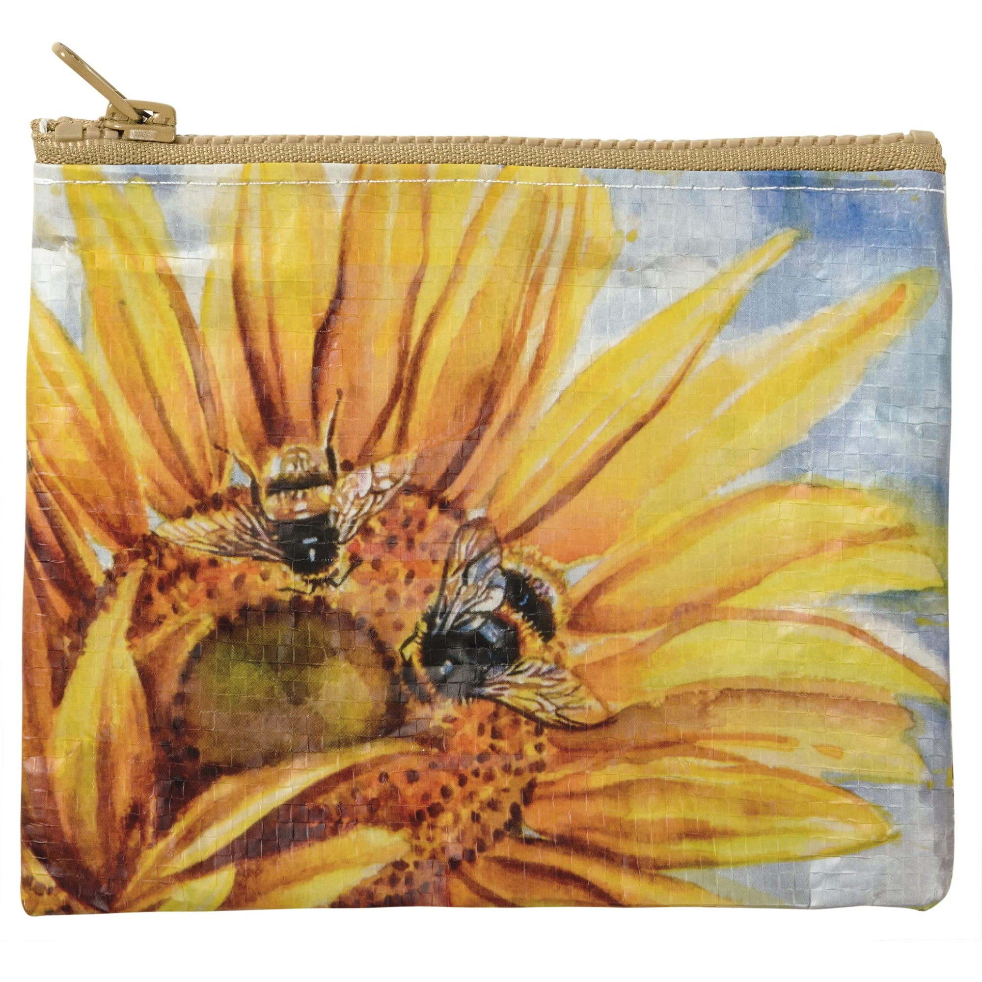 Bee And Sunflower Zipper Wallet