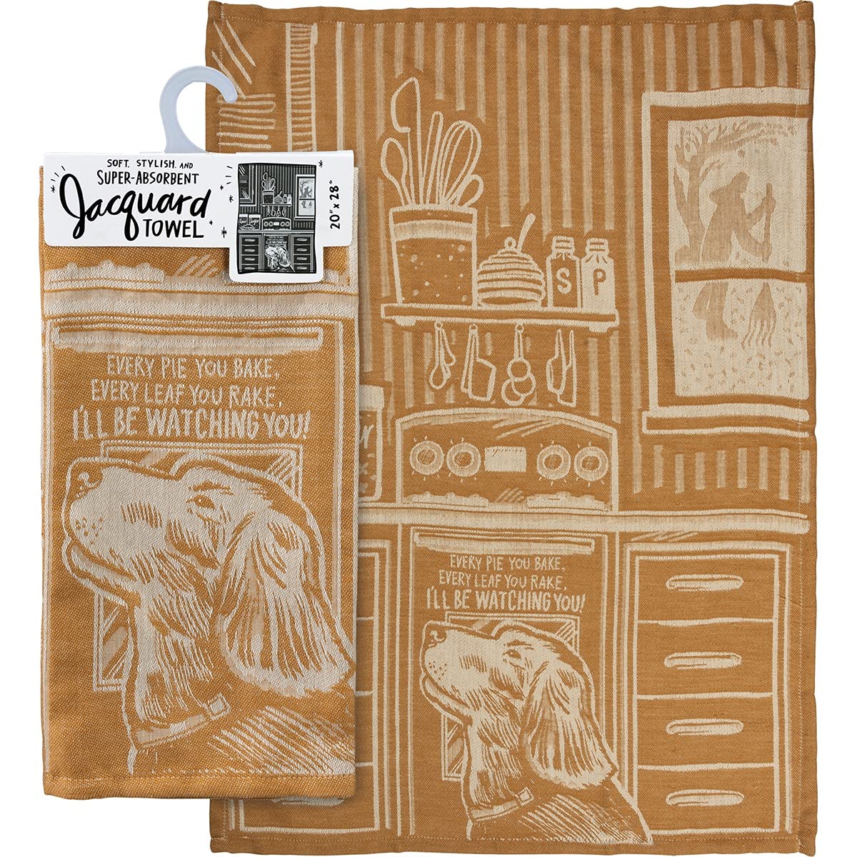 Every Pie You Bake Every Leaf You Rake Jacquard Tea Towel