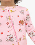 Bellabu Bear Love Kittens Bamboo Footie