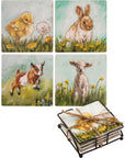 Farm Animals Coaster Set