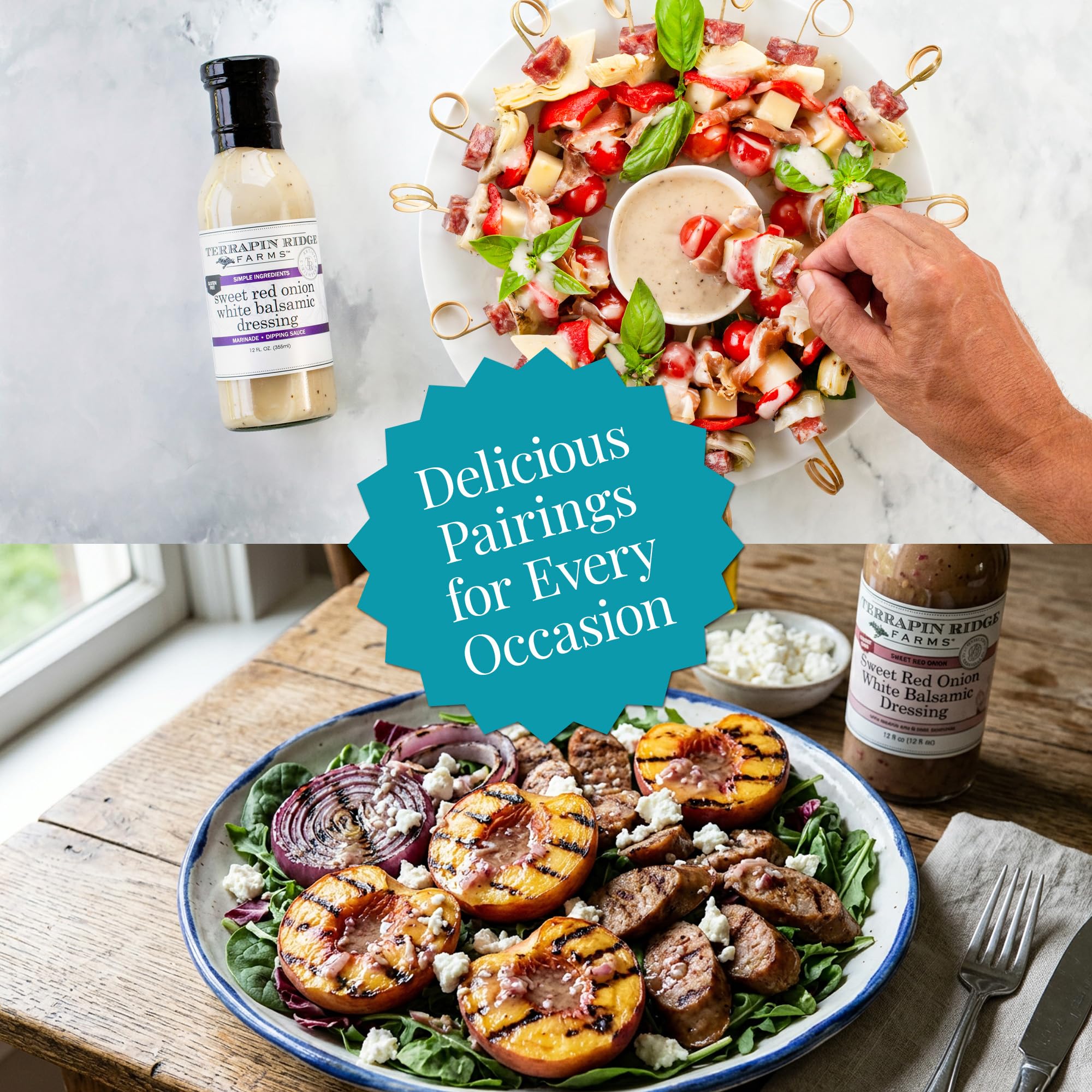 Terrapin Ridge Farms Sweet Red Onion White Balsamic Dressing