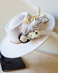 Boho Western Wedding Floral Bridesmaid Hat Band Only 984u