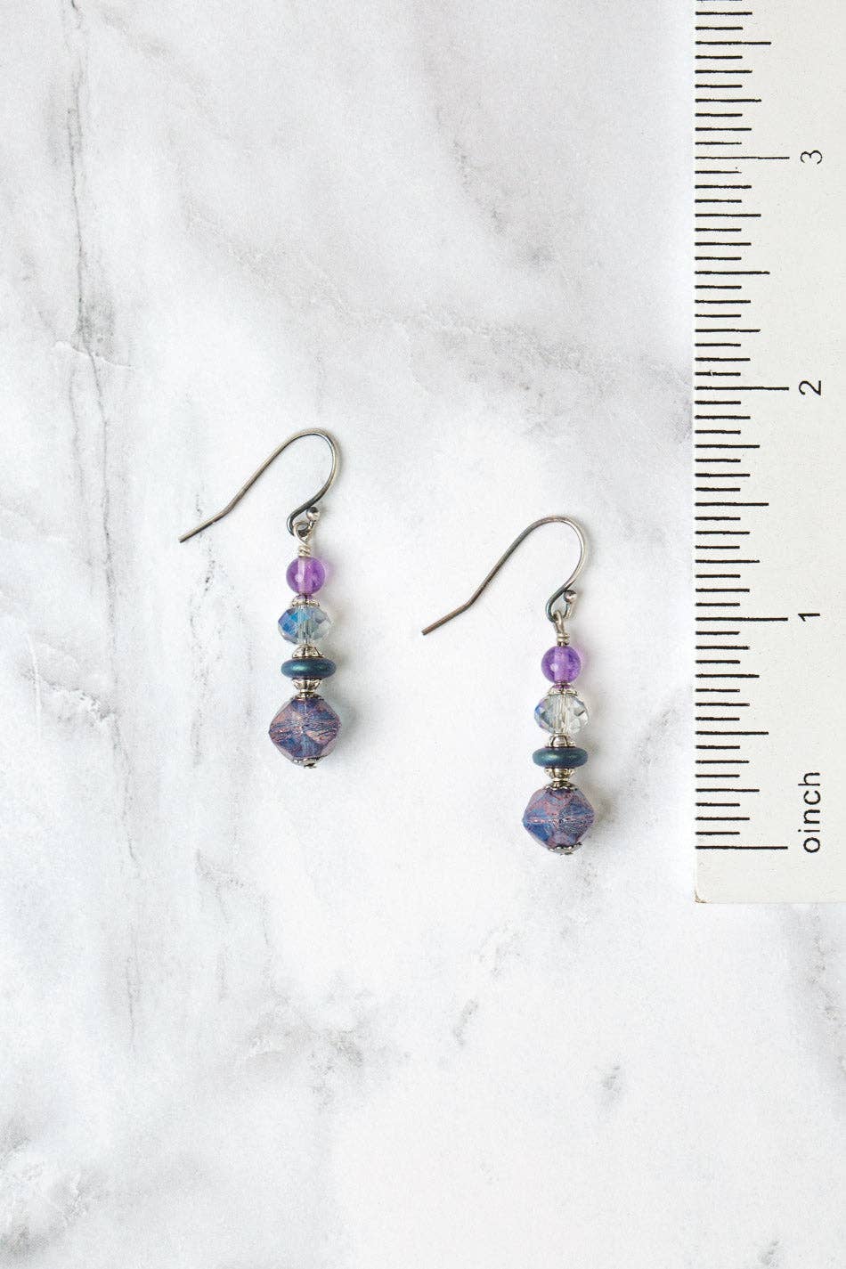 Crystal and Czech Glass Earrings