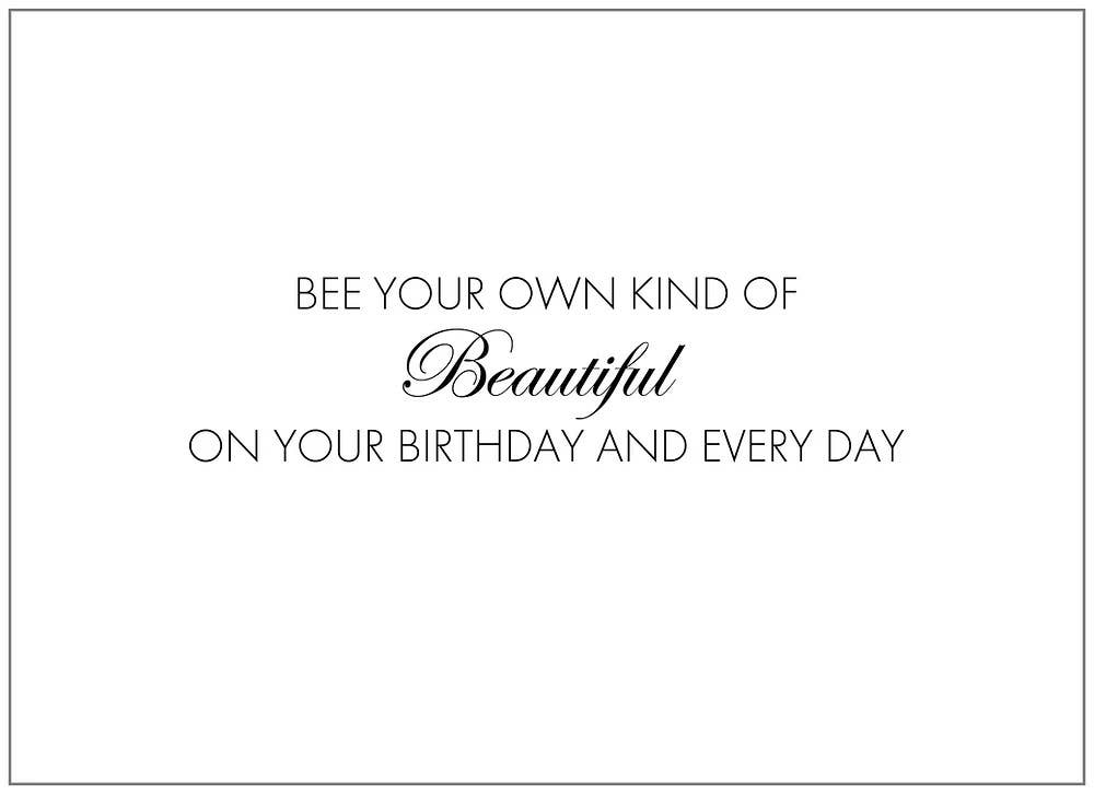 s.e. hagarman Posh Bee Purse Birthday Greeting Card
