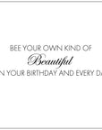 s.e. hagarman Posh Bee Purse Birthday Greeting Card