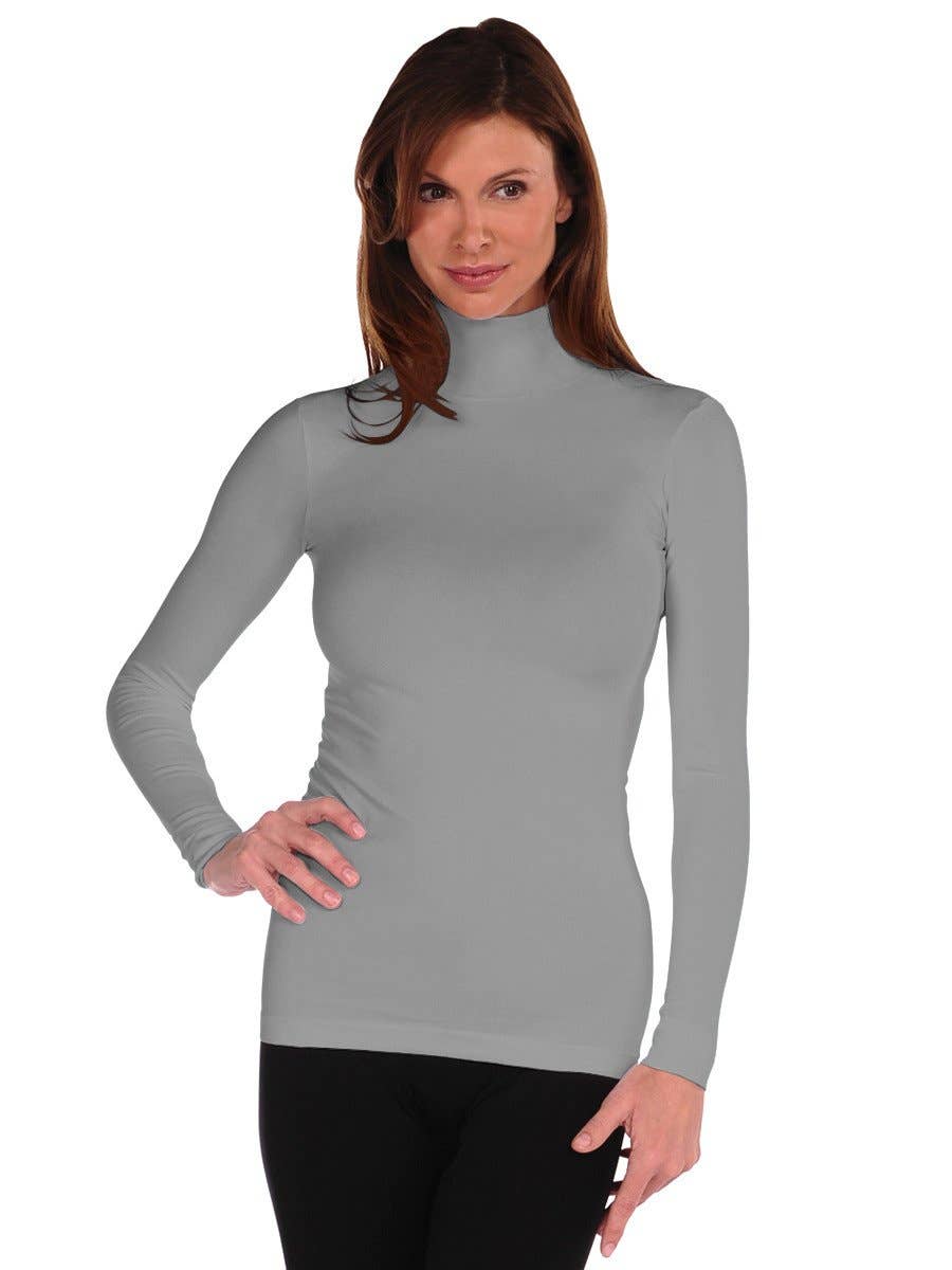 Tees By Tina Long Sleeve Mock Neck Turtleneck (800MN)