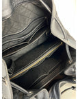 CHANEL Satin CC Large Black Bucket Shouler Bag