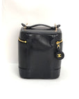 Chanel Vanity Cosmetic Case Black Caviar Leather Bag