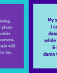 Drinks On Me Napkin - Wine Bottles