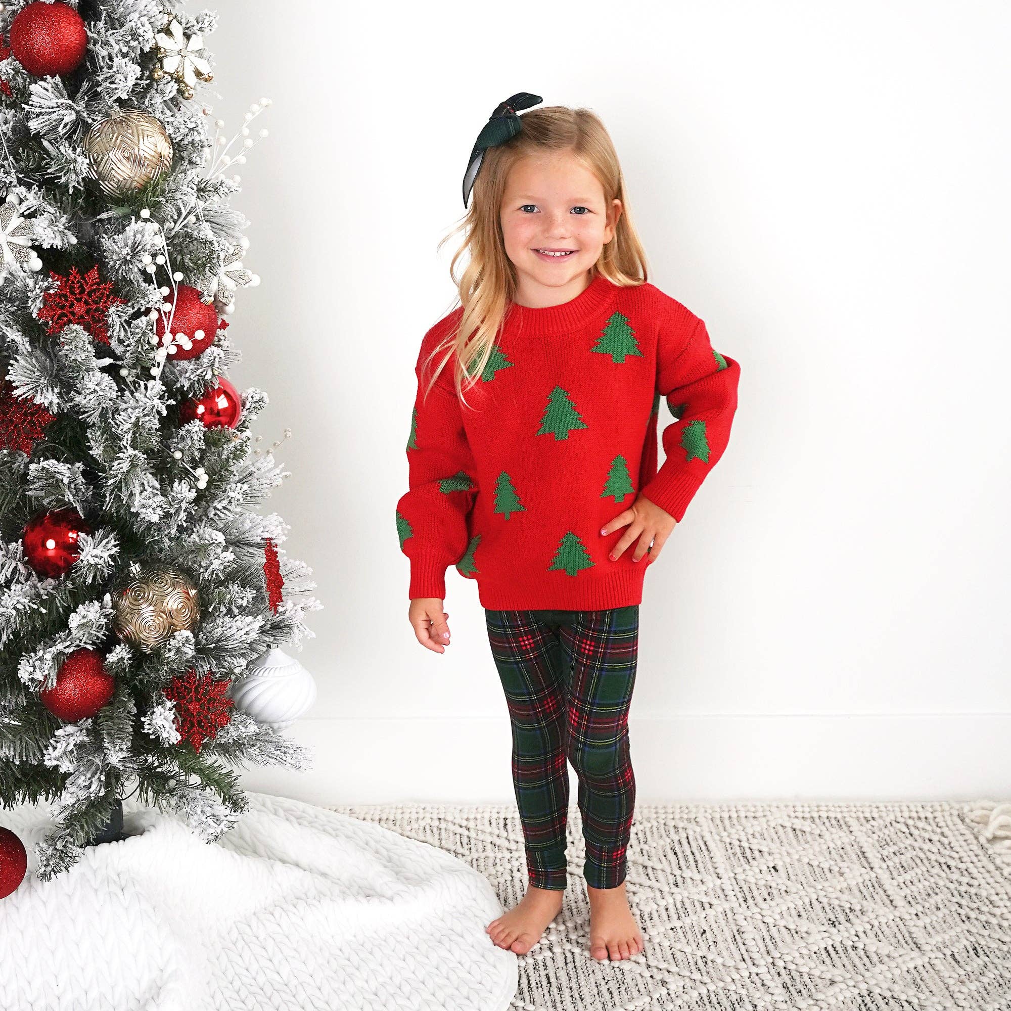 Kane Tartan Leggings Bamboo Baby Childrens Christmas